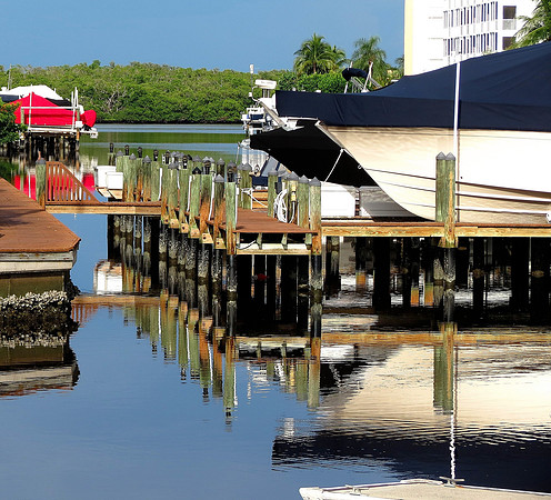Boat dock, Fort Myers Beach, FL